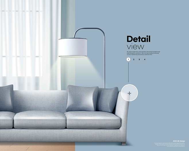 室内家具布艺沙发产品广告海报设计素材
